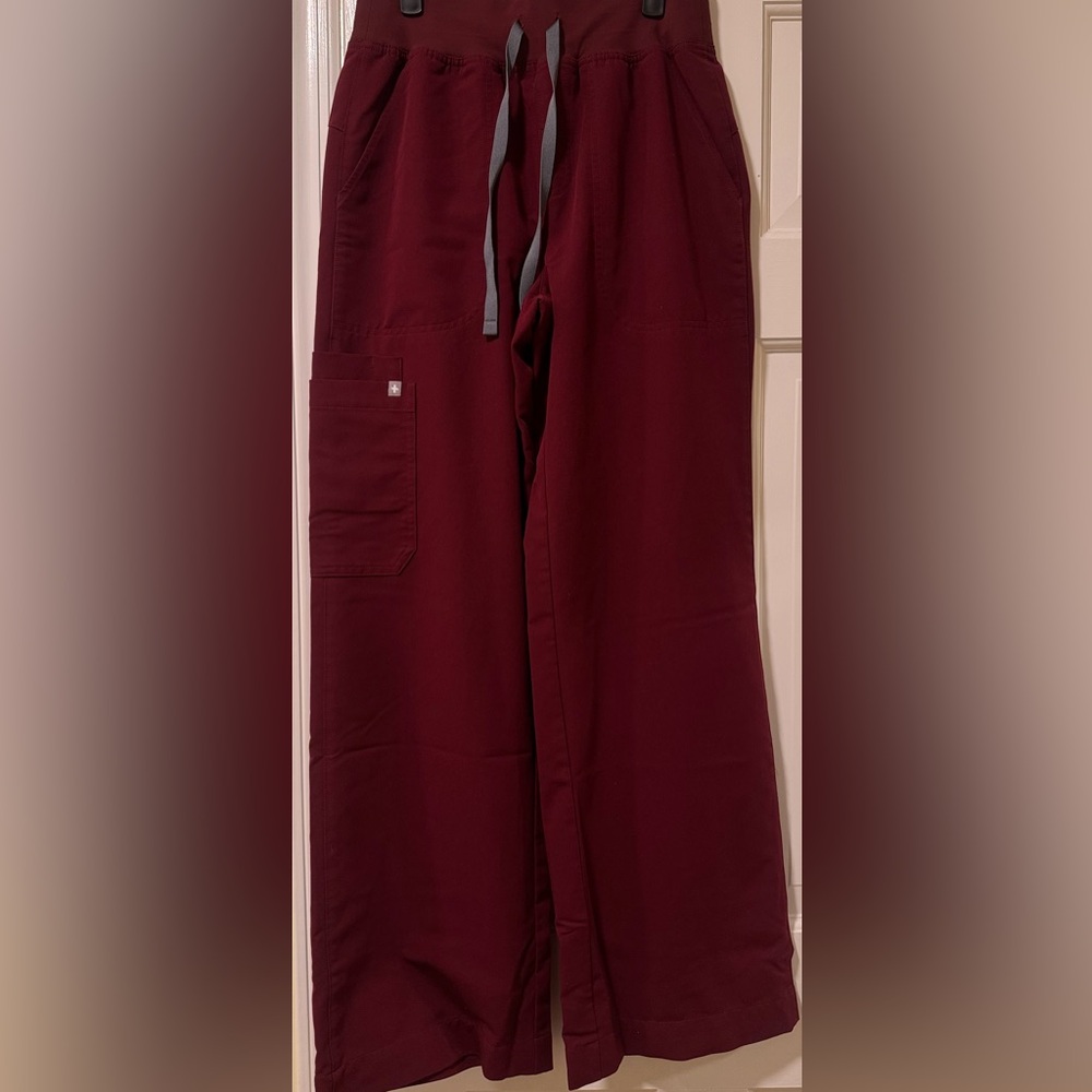 FIGS High Waisted Isabel Wide Leg Scrub Pants